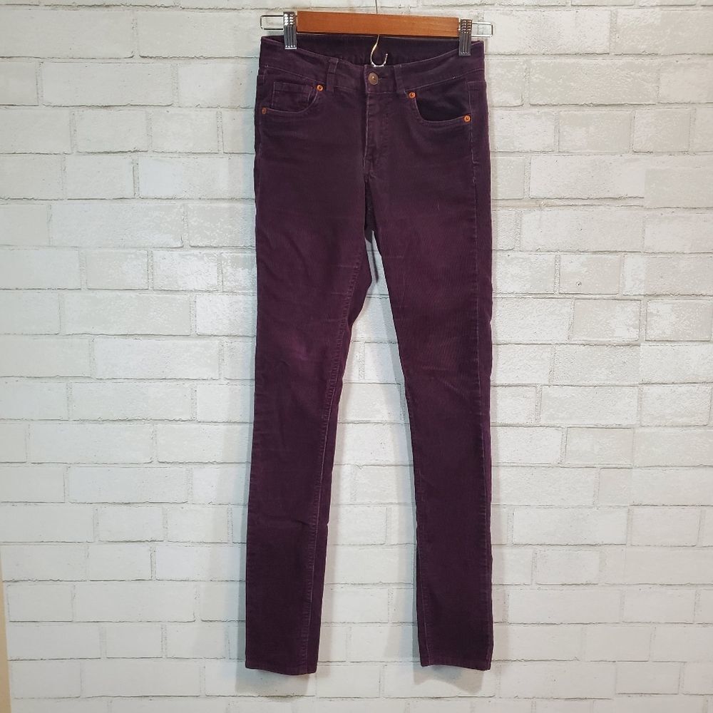 H&M corduroy purple pants
